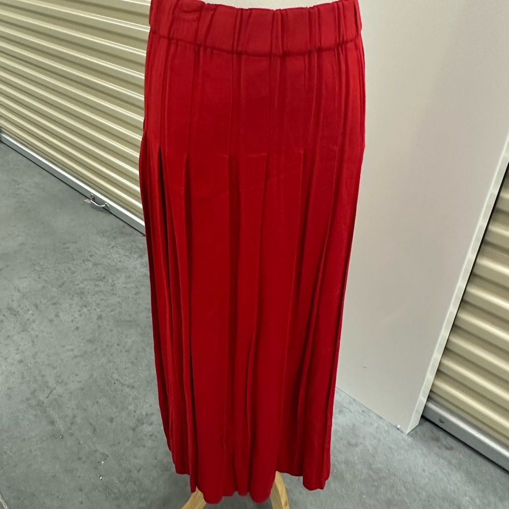 Bechamel Vibrant Red Maxi Skirt